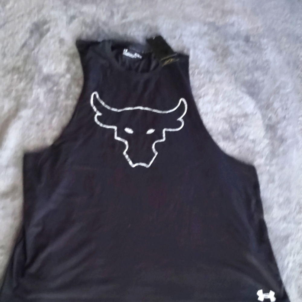 UA PROJECT ROCK SLEEVELESS TEE